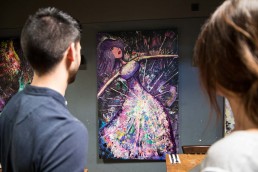 Vernissage im Piccola Essen & Trinken Ehrenfeld it der Künstlerin Muli